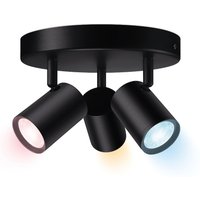 Koop WiZ IMAGEO 3-pack Spots Plafondlamp rond Tunable Colour - Zwart - 8719514554535