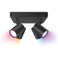 Koop WiZ IMAGEO 4-pack Spots Plafondlamp Vierkant Tunable Colour - Zwart - 8719514554573