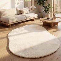 Aanbieding Organisch vloerkleed - crème - 8721184891889